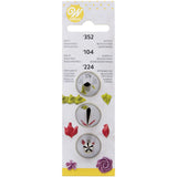 Wilton Decorating Tip Set #104, #352, #224