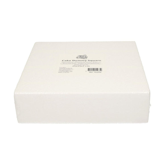 Taart Dummy Vierkant 25x25 7cm.