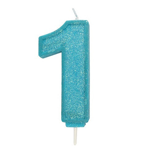Culpitt Cijferkaars #1 Blauw met Glitter