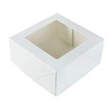 Witte Taartdoos met venster 19x19x9cm