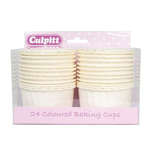 Culpitt Cupcake Vormpjes Wit/Ivoor 60mm 24st.