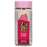 FunCakes Metallic Sugar Rods XL Light Gold 70 g
