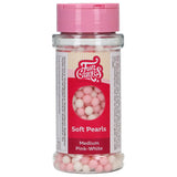 FunCakes Zachte Parels Medium Roze/Wit 60 g
