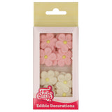 Sugar Paste Decorations Daisies White/Pink set/12