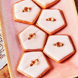 FunCakes Edible Jelly Diamonds Pearl Gold pk/20