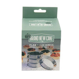 BNC Flan/Cake Ringen RVS Ø8cm Set/4
