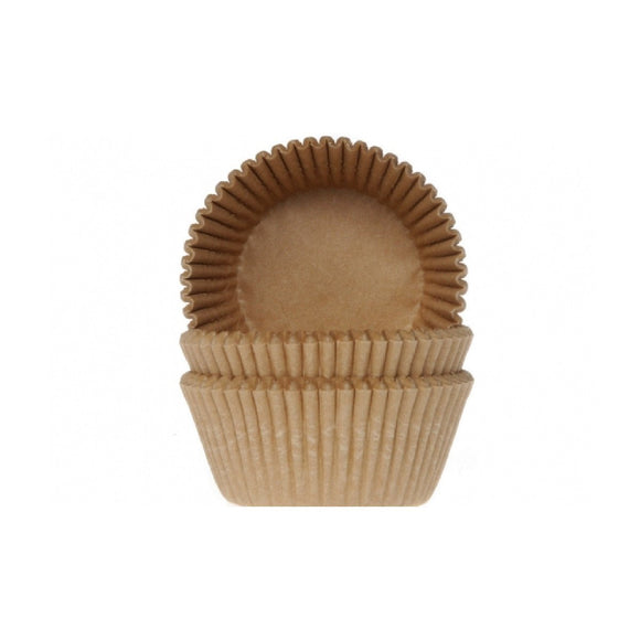 House of Marie Baking Cups Mini Kraft 60 stuks