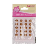 FunCakes Eetbare Jelly Diamonds Gold pk/20