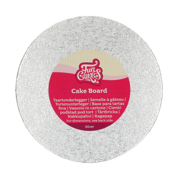 FC Cake Board Rond Ø22,5 cm  Zilver