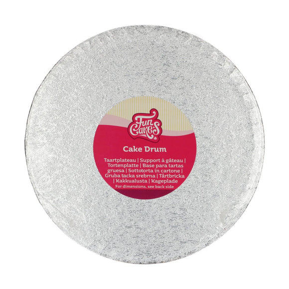 FunCakes Drum Zilver Rond Ø22,5cm