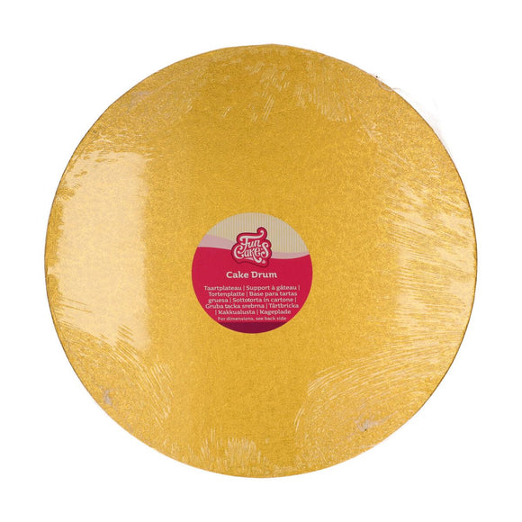 FunCakes Cake Drum Rond Ø35,5 cm - Goud