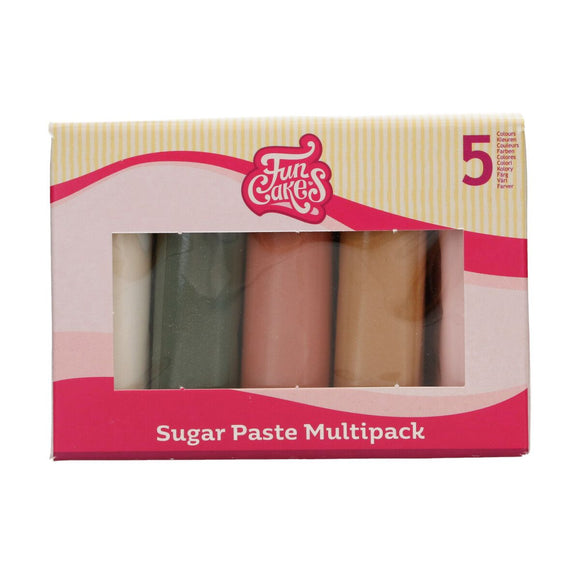 FunCakes Rolfondant Multipack Shimmering Garden 5x100g