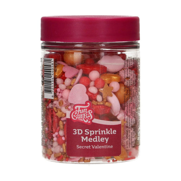 FunCakes 3D Sprinkle Medley Secret Valentine 70g