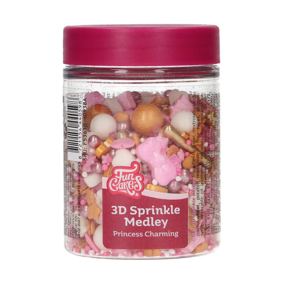 FunCakes 3D Sprinkle Medley Princess Charming 70g
