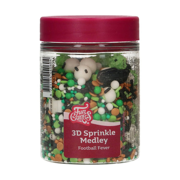 FunCakes 3D Sprinkle Medley  Football Fever 70g