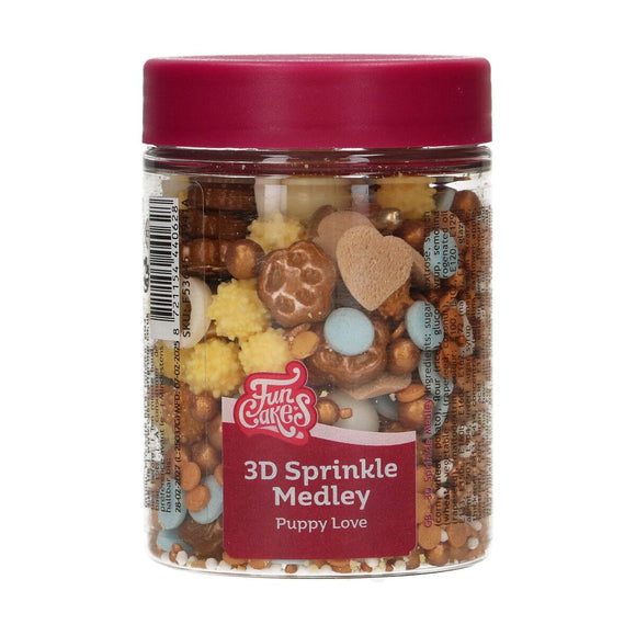 FunCakes 3D Sprinkle Medley  Puppy Love 70g