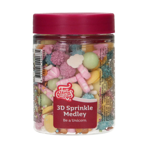 FunCakes 3D Sprinkle Medley Be a Unicorn 70g