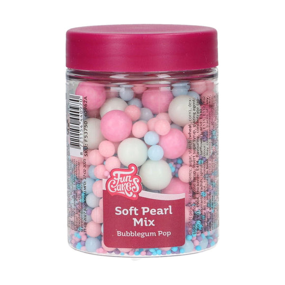 FunCakes Soft Pearls Mix Bubblegum Pop 80g