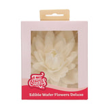 FunCakes Edible Wafer Flowers Deluxe Dahlia White Large pk/1