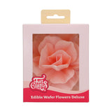 FunCakes Edible Wafer Flowers Deluxe Rose Pastella Pink Large pk/1