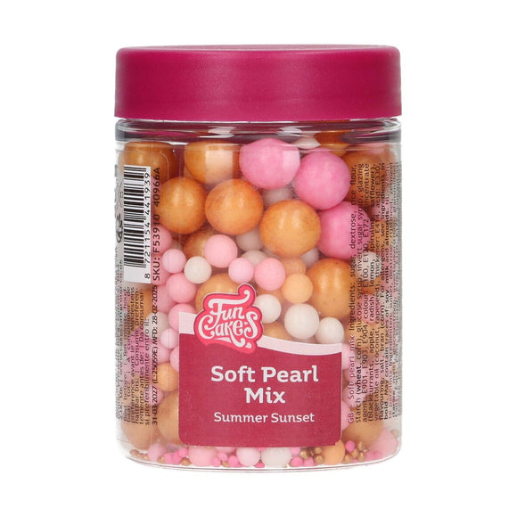 FunCakes Soft Pearls Mix Summer Sunset 80g