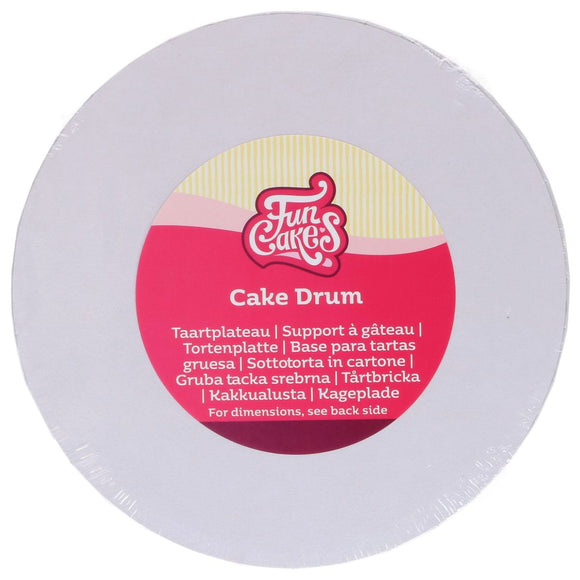 FunCakes Cake Drum Rond Wit Ø 33 cm