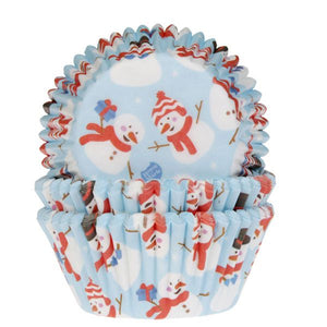 House of Marie Baking Cups Sneeuwpop pk/50.