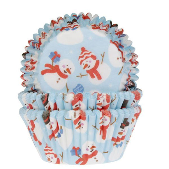 House of Marie Baking Cups Sneeuwpop pk/50.