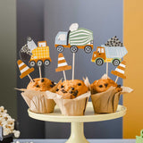 PartyDeco Cupcake Toppers  Constructie Werk pk/6