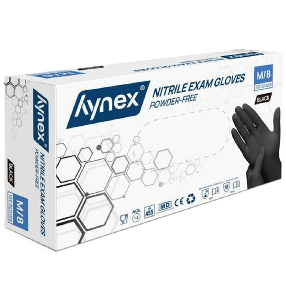 Nitril Handschoenen (Wegwerp) Zwart 100st. Maat M