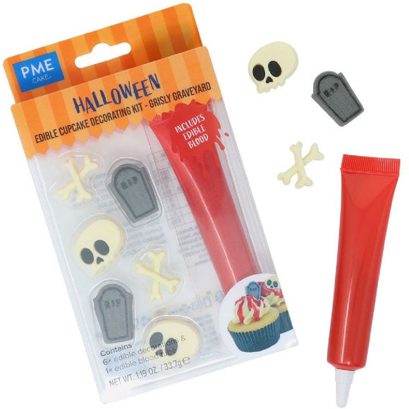 PME Halloween Cupcake Decoratiekit Griezelig Kerkhof Set/7