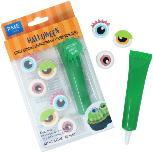 PME Halloween Cupcake Decoratiekit Slijm Monster Set/7