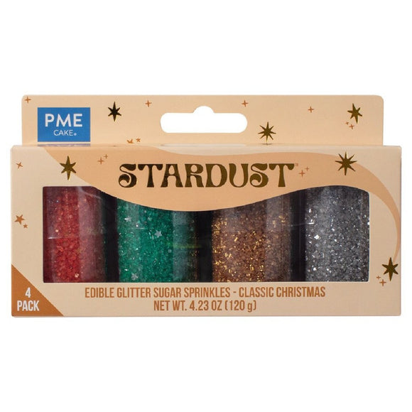 PME Sprinkle Mix Sterrenstof Klassieke Kerst Set/4