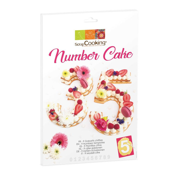 Scrapcooking Cake Template Number Set/9