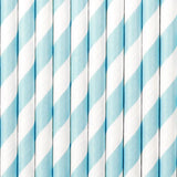 Papieren rietjes wit-blauw(10st) (kopie)