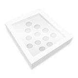 Simply Making Cupcake Box Kerstboom Wit 12