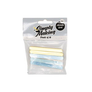 Simply Making Cakesicle Sticks pk/10 Glanzend Goud 76mm