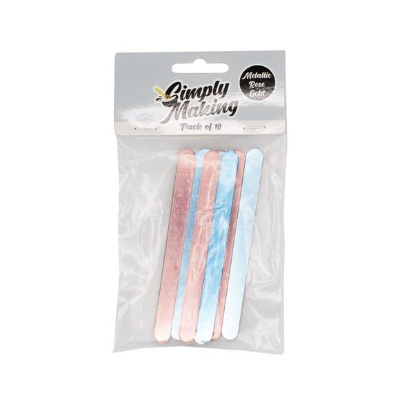 Simply Making Cakesicle Sticks pk/10 Glanzend Rosé Goud 113mm