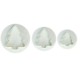 Wilton Plunger Cutter Kerstboom Set/3