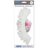 PME Cupcake Wrappers Flowers White pk/12