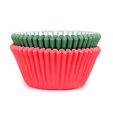 HoM Cupcake Vormpjes Effen Kerst Mix 48st.