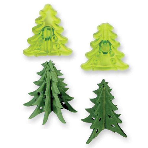 JEM Small 3D Christmas Trees Cutter set/2
