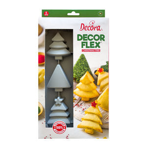 Decora Siliconen Mal Kerstboompjes