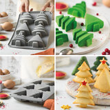 Decora Siliconen Mal Kerstboompjes