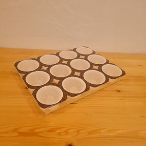 Muffin/Cupcake Tray papier Wit 1 x 12 vormpjes