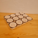 Muffin/Cupcake Tray papier Wit 1 x 12 vormpjes