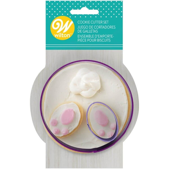 Wilton Cookie Cutter Bunny Bottom/Feet Set/2