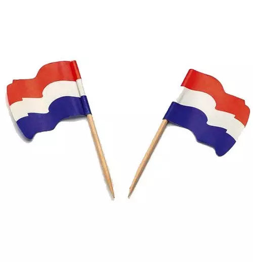 Vlagprikker Nederland Wapperend 10 stuks