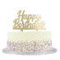 Taarttopper Acryl Happy Birthday Goud 145x85mm
