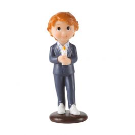 Decoratief Figuur Communie Jongen met Kaars 10cm